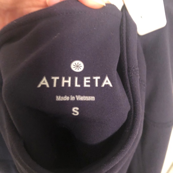 Athleta Navy 3/4 Women's Athletic Leggings (Size Small) GOOD CONDITION - Picture 3 of 6